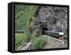 Flam Railway, Flam, Sogn Og Fjordane, Norway, Scandinavia, Europe-Hans Peter Merten-Framed Stretched Canvas