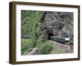 Flam Railway, Flam, Sogn Og Fjordane, Norway, Scandinavia, Europe-Hans Peter Merten-Framed Photographic Print