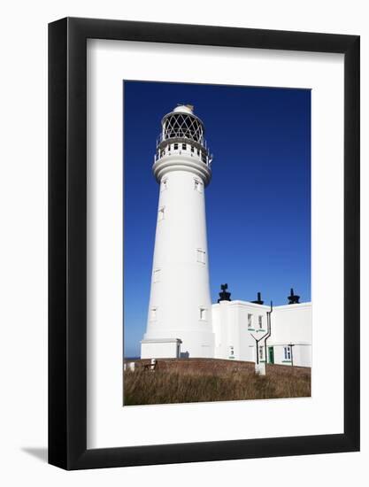 Flamborough Head Lighthouse, East Riding of Yorkshire, England, United Kingdom, Europe-Mark Sunderland-Framed Photographic Print