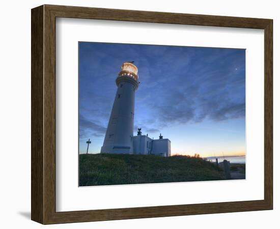 Flamborough Lighthouse, Flamborough, East Yorkshire, Yorkshire, England, United Kingdom, Europe-Wogan David-Framed Photographic Print