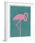 Flamboyant Flamingo-Clara Wells-Framed Giclee Print