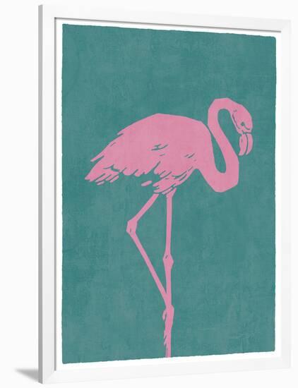 Flamboyant Flamingo-Clara Wells-Framed Giclee Print