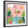 Flamboyant Flamingo-Tina Finn-Framed Art Print