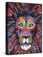 Flamboyant Lion-Sartoris ART-Stretched Canvas