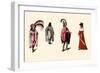 Flamboyant Medieval Costumes-H. Shaw-Framed Art Print