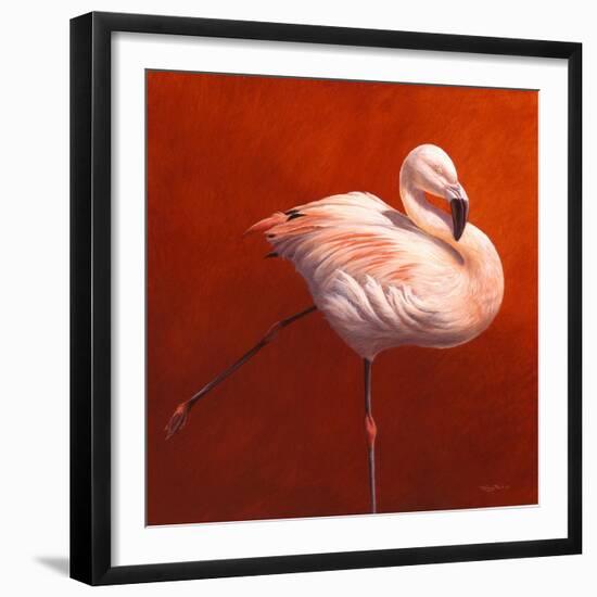 Flame Bird Flamingo-Jeremy Paul-Framed Giclee Print