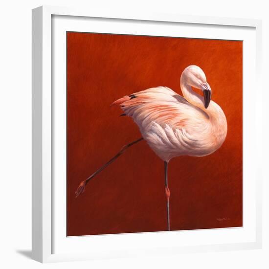 Flame Bird Flamingo-Jeremy Paul-Framed Giclee Print