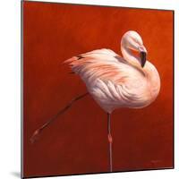 Flame Bird Flamingo-Jeremy Paul-Mounted Giclee Print