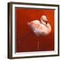 Flame Bird Flamingo-Jeremy Paul-Framed Premium Giclee Print