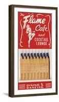 Flame Cafe Matchbook-Kristine Hegre-Framed Giclee Print