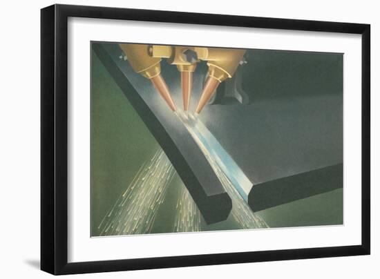 Flame Cutting Tool-Found Image Press-Framed Giclee Print