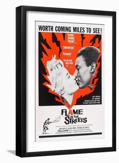 Flame in the Streets, Sylvia Syms, Johnny Sekka, 1961-null-Framed Art Print