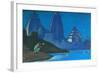 Flame of Happiness (Lights on the Gange), 1947-Nicholas Roerich-Framed Giclee Print