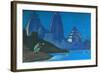 Flame of Happiness (Lights on the Gange), 1947-Nicholas Roerich-Framed Giclee Print