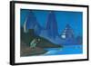 Flame of Happiness (Lights on the Gange), 1947-Nicholas Roerich-Framed Giclee Print