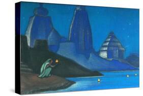 Flame of Happiness (Lights on the Gange), 1947-Nicholas Roerich-Stretched Canvas