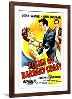 Flame of The Barbary Coast, Ann Dvorak, John Wayne, Joseph Schildkraut, 1945-null-Framed Art Print