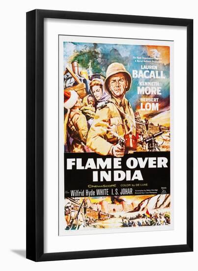 Flame over India-null-Framed Art Print
