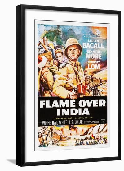 Flame over India-null-Framed Art Print