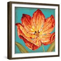 Flame Tulip II-Karen Leibrick-Framed Art Print