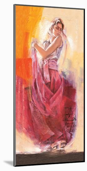 Flamenco Dance-Talantbek Chekirov-Mounted Premium Giclee Print