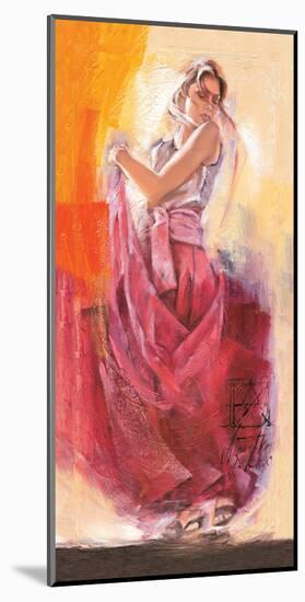 Flamenco Dance-Talantbek Chekirov-Mounted Premium Giclee Print