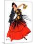 "Flamenco Dancer in Red,"March 14, 1936-R.J. Cavaliere-Mounted Giclee Print