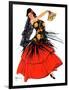 "Flamenco Dancer in Red,"March 14, 1936-R.J. Cavaliere-Framed Giclee Print