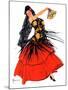 "Flamenco Dancer in Red,"March 14, 1936-R.J. Cavaliere-Mounted Giclee Print