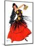 "Flamenco Dancer in Red,"March 14, 1936-R.J. Cavaliere-Mounted Giclee Print