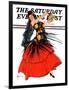 "Flamenco Dancer in Red," Saturday Evening Post Cover, March 14, 1936-R.J. Cavaliere-Framed Giclee Print