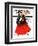 "Flamenco Dancer in Red," Saturday Evening Post Cover, March 14, 1936-R.J. Cavaliere-Framed Giclee Print