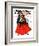 "Flamenco Dancer in Red," Saturday Evening Post Cover, March 14, 1936-R.J. Cavaliere-Framed Giclee Print