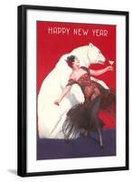 Flamenco Dancer, Polar Bear-null-Framed Art Print