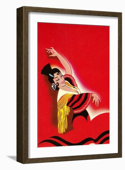 Flamenco Dancer Poster-null-Framed Art Print