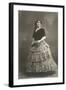 Flamenco Dancer with Fan-null-Framed Art Print