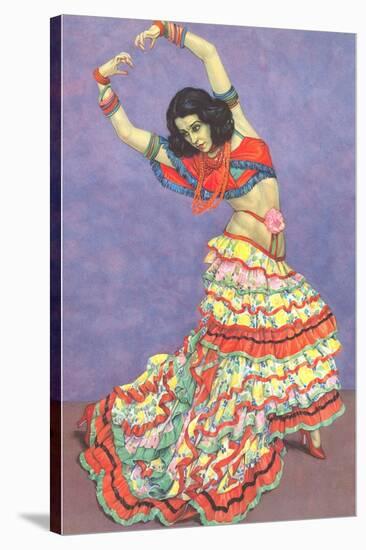 Flamenco Dancer-null-Stretched Canvas