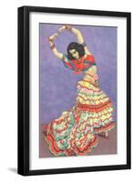 Flamenco Dancer-null-Framed Art Print