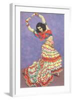 Flamenco Dancer-null-Framed Art Print