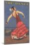 Flamenco Dancer-null-Mounted Art Print