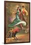 Flamenco Dancers and Bullfighter-null-Framed Art Print