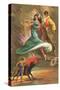 Flamenco Dancers and Bullfighter-null-Stretched Canvas