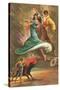 Flamenco Dancers and Bullfighter-null-Stretched Canvas