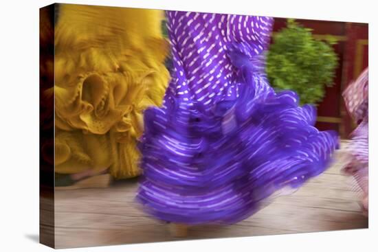 Flamenco Dancers, Feria Del Caballo in Jerez De La Frontera, Andalusia, Spain-Katja Kreder-Stretched Canvas