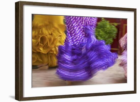 Flamenco Dancers, Feria Del Caballo in Jerez De La Frontera, Andalusia, Spain-Katja Kreder-Framed Photographic Print