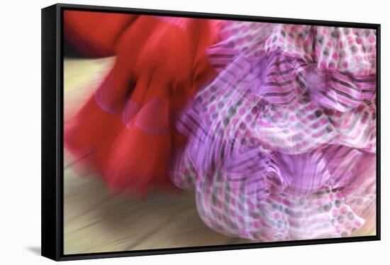 Flamenco Dancers, Jerez De La Frontera, Cadiz Province, Andalusia, Spain-Neil Farrin-Framed Stretched Canvas