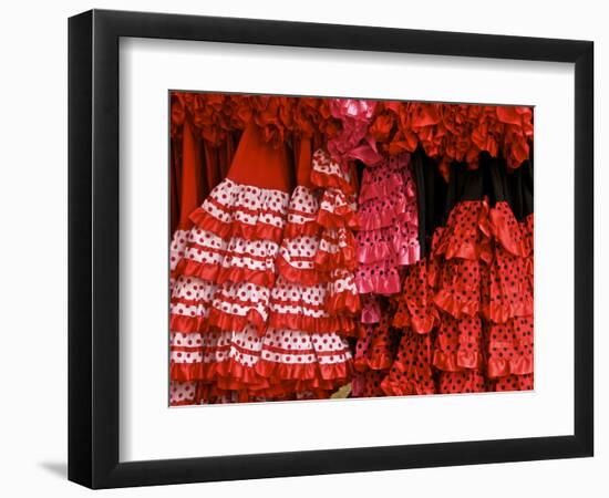 Flamenco Dresses, Seville, Andalucia, Spain, Europe-Guy Thouvenin-Framed Photographic Print