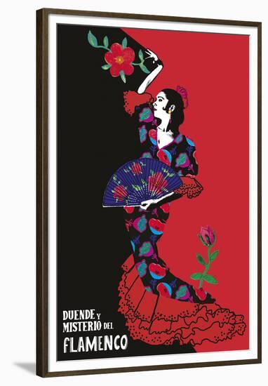 Flamenco Graphic-Emilie Ramon-Framed Giclee Print