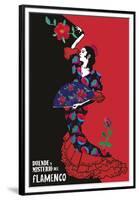 Flamenco Graphic-Emilie Ramon-Framed Giclee Print