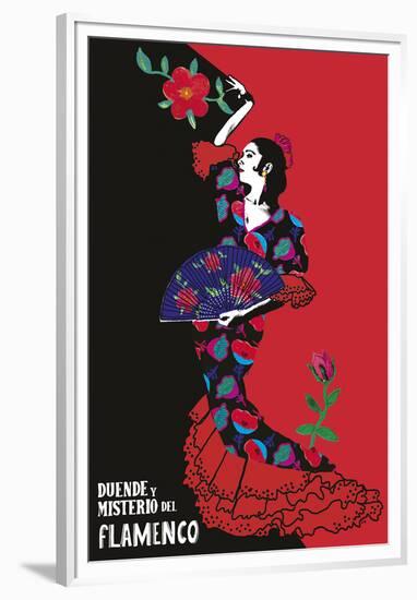 Flamenco Graphic-Emilie Ramon-Framed Giclee Print